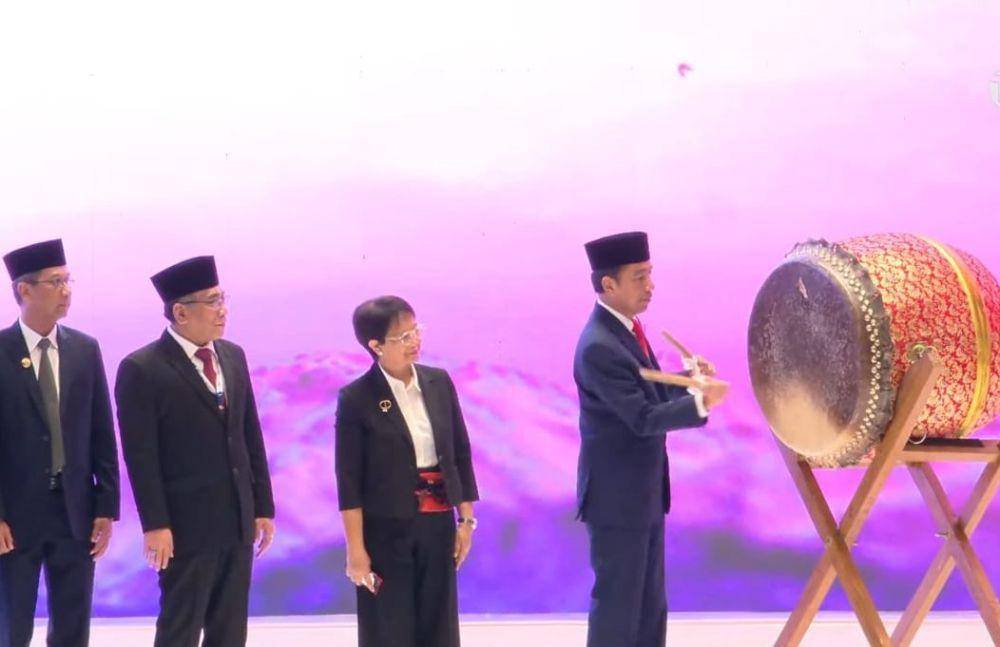 Presiden Jokowi di pembukaan R20 (YouTube/NUTV)