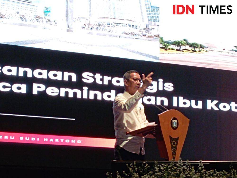 Penjabat (Pj.) Gubernur DKI Jakarta Heru Budi Hartono membuka seminar ”Menuju Masa Depan Jakarta sebagai Kota Global/IDN Times Dini Suciatiningrum