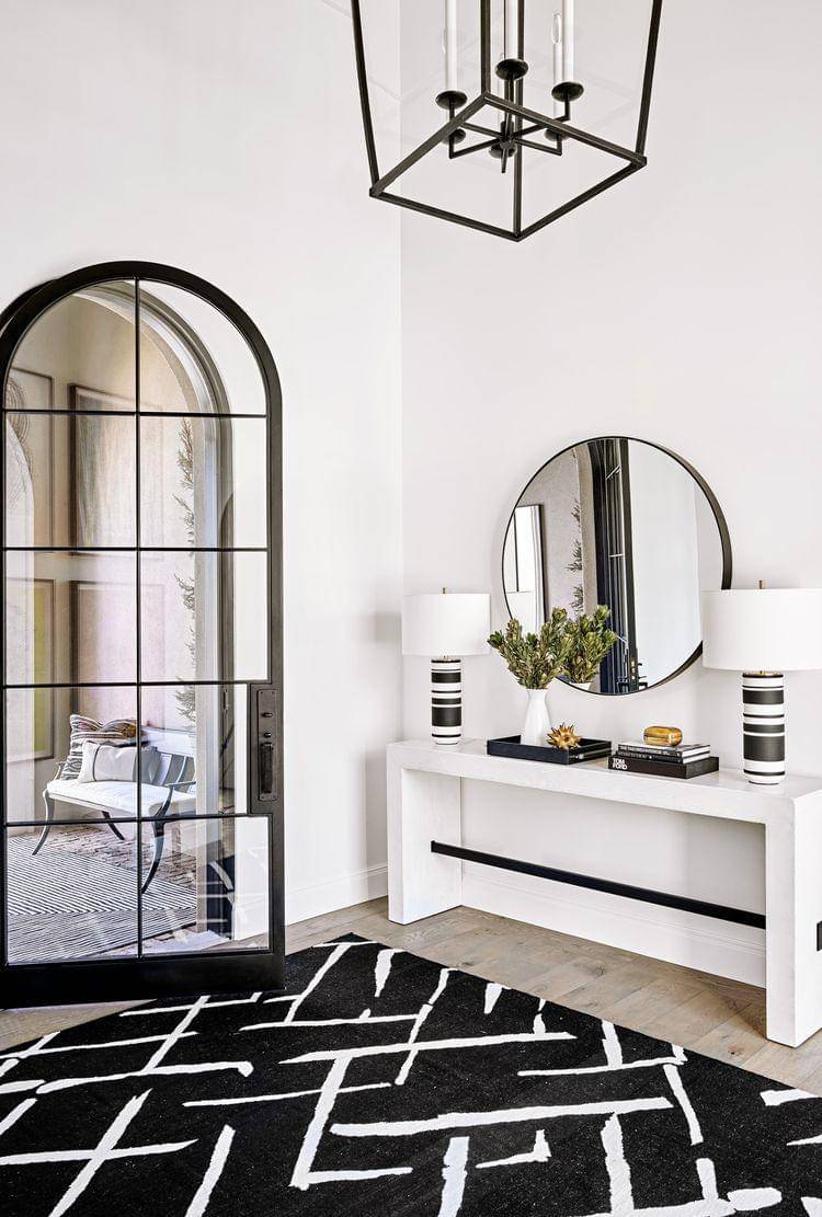 ilustrasi entryway modern dan minimalis (bhg.com)