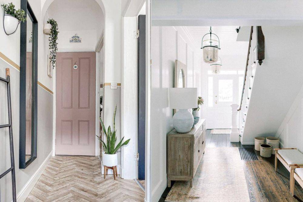 ilustrasi entryway modern dan minimalis (thespruce.com | mydomaine.com)