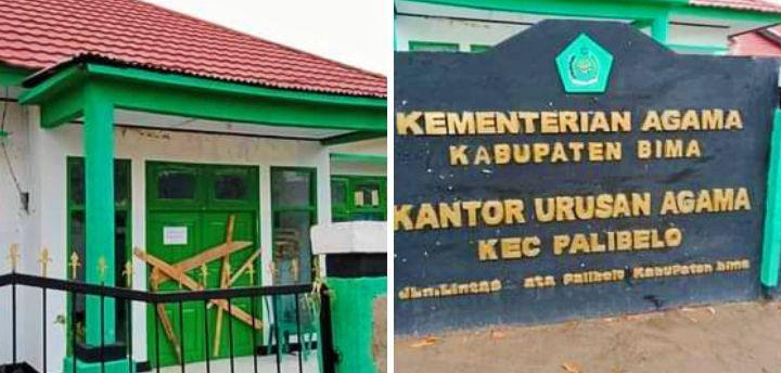 Kepala KUA di Bima Mesum dengan Bawahan, Warga Segel Kantor