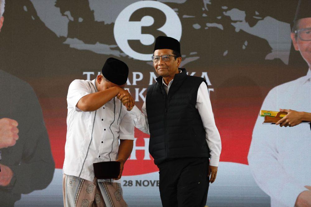 Kampanye di Sabang, Mahfud Janji Perjuangkan Gaji Guru Ngaji