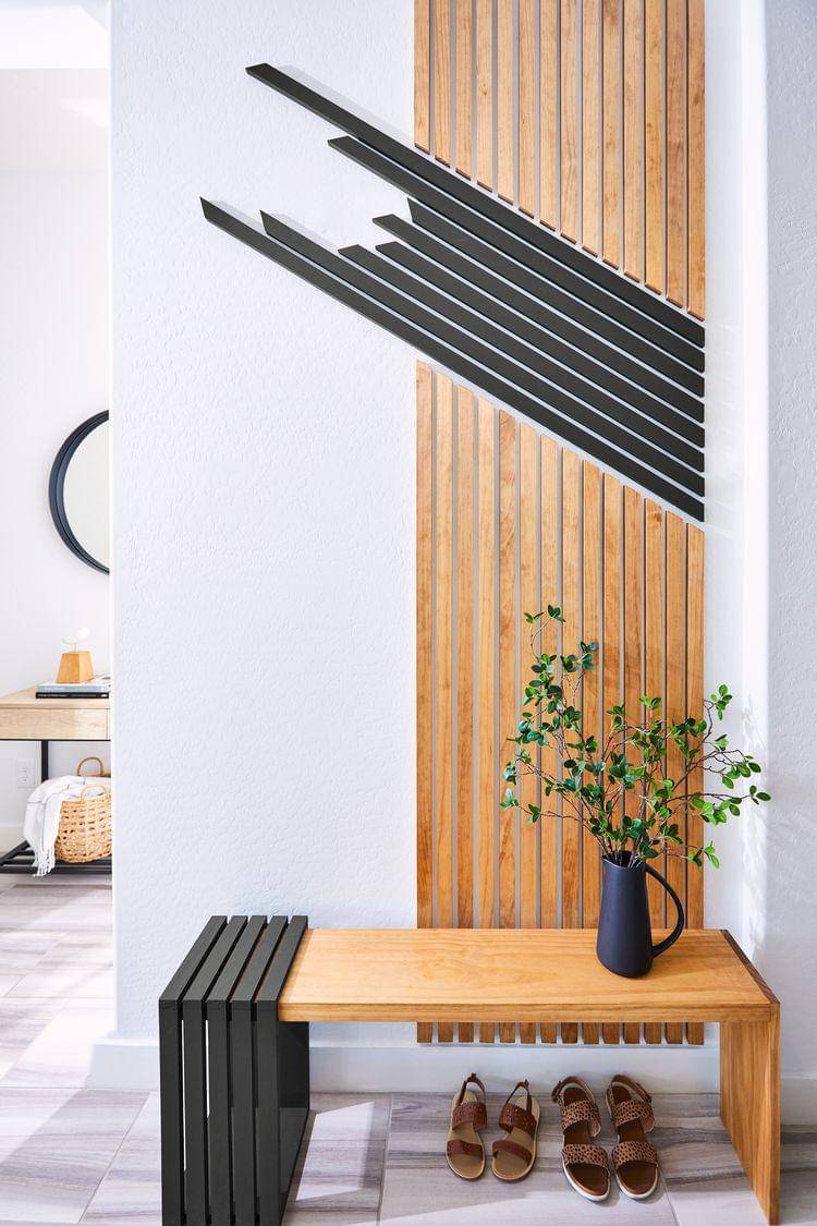 ilustrasi entryway modern dan minimalis (bhg.com)