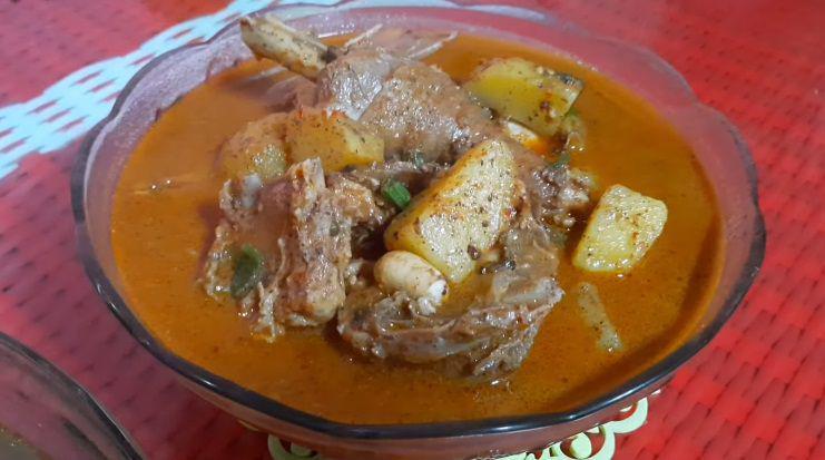 ilustrasi gulai ayam kampung na margota (YouTube.com/Nyonya Simbolon)