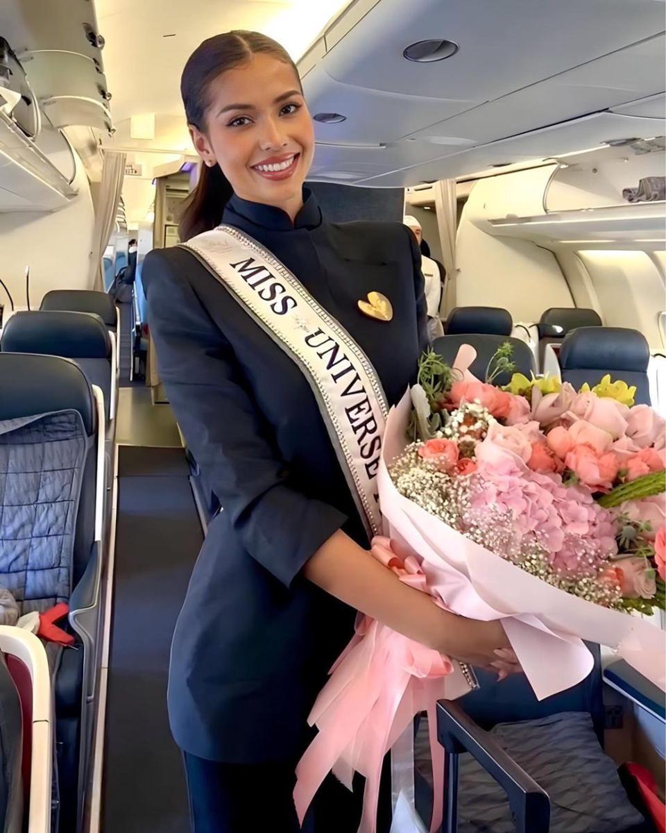 Potret Kepulangan Anntonia Porsild, Juara Dua Miss Universe 2023 ke Thailand (Instagram.com/international_poll)