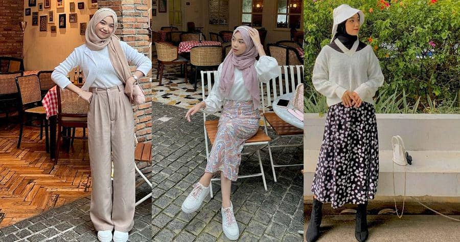 10 Cara Styling Atasan Putih ala Ayu Kartika, Anti Boring