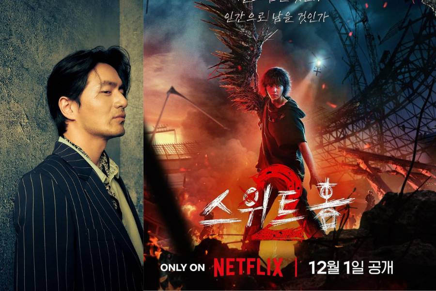 Lee Jin Uk dan poster Sweet Home 2 Song Kang (instagram.com/netflixkr)