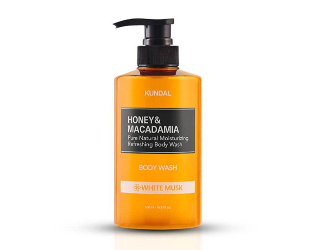 KUNDAL Honey and Macadamia Pure Body Wash White Musk (tokopedia.com/Its Korea)