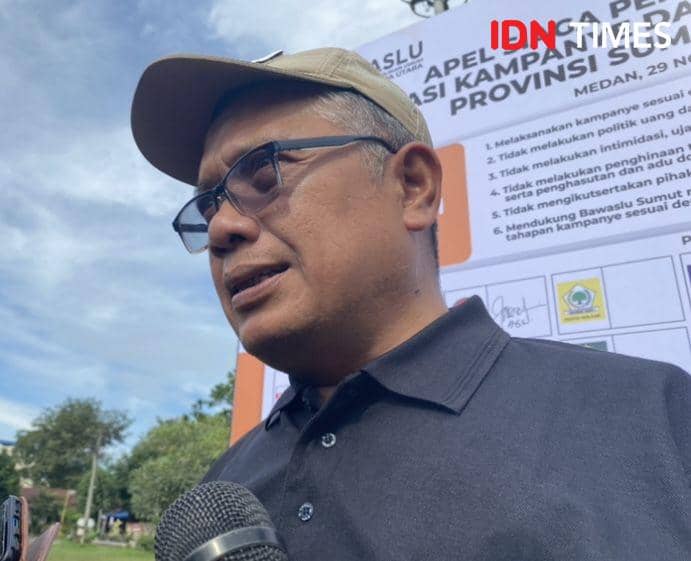 Ketua Bawaslu Provinsi Sumut M. Aswin Diapari Lubis (IDN Times/Indah Permata Sari)