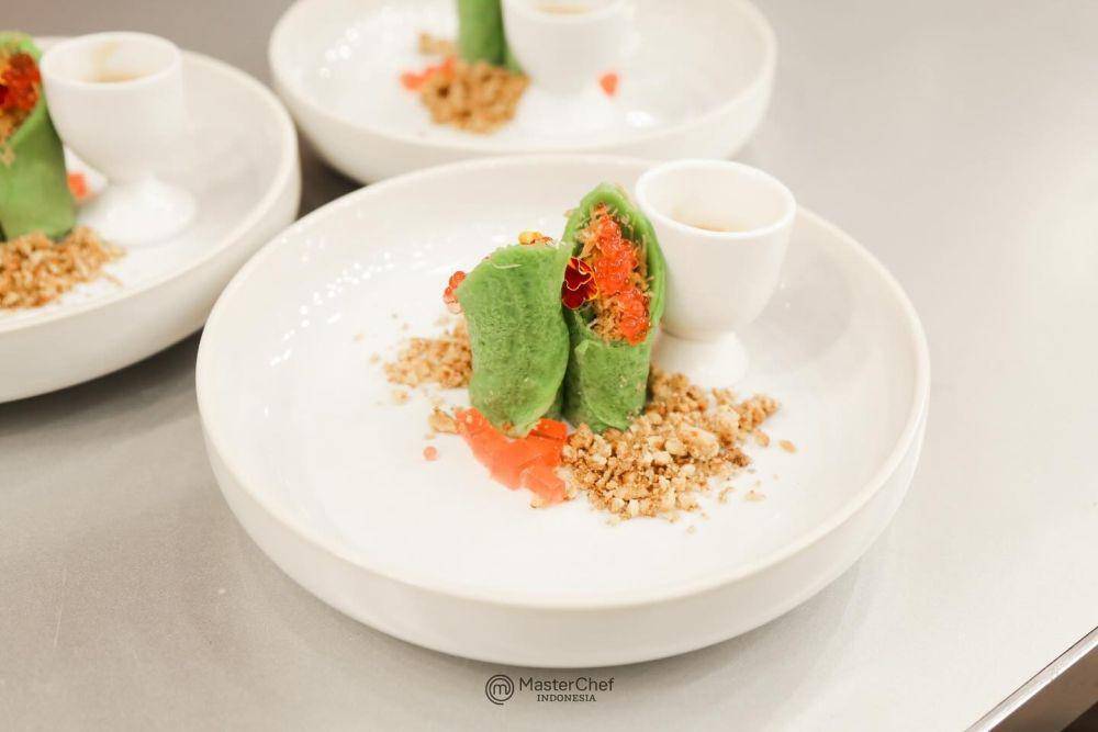 Potret dadar gulung pandan ala Belinda MasterChef Indonesia Season 11 (instagram.com/belinda.mci11)