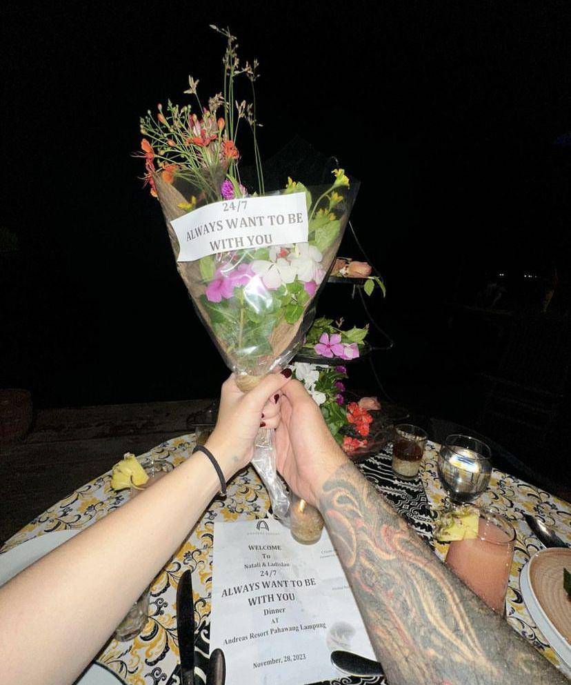 potret Nathalie Holscher dan Ladislao liburan bareng di Lampung (Instagram.com/nathalieholscher)