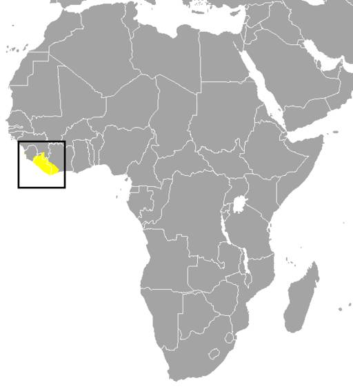peta persebaran zebra duiker (commons.wikimedia.org)