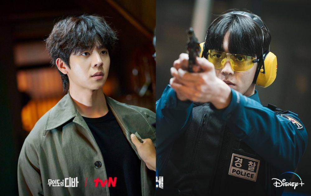 Chae Jong Hyeop di drama Castaway Diva (Dok. tvN/Castaway Diva) | Nam Joo Hyuk di drama Vigilante (instagram.com/disneypluskr)
