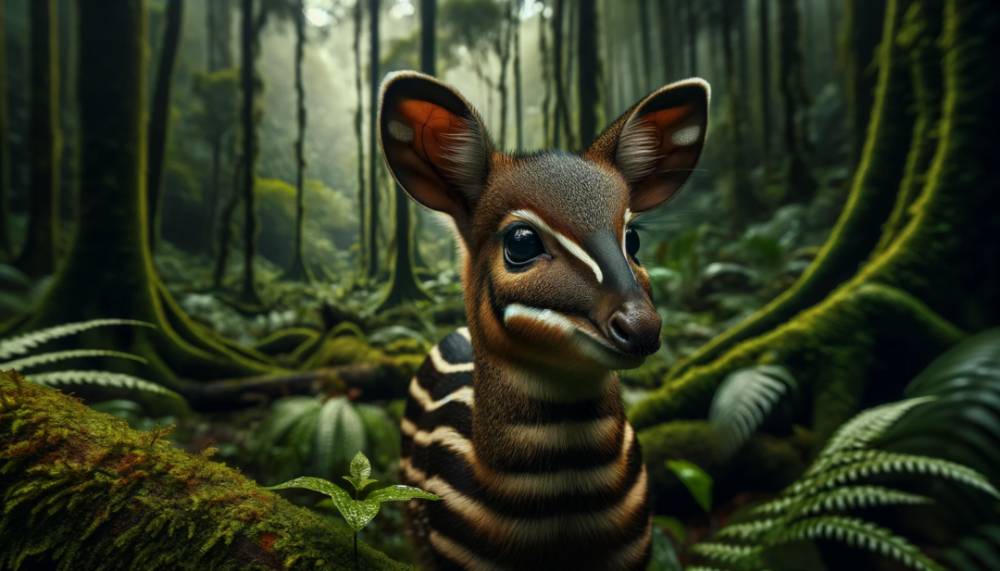 ilustrasi zebra duiker (dok.pribadi/Leo Manik)