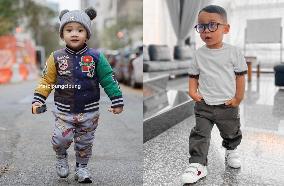 10 Potret Pose Berdiri ala Anak Cowok Artis, Gemas dan Keren!