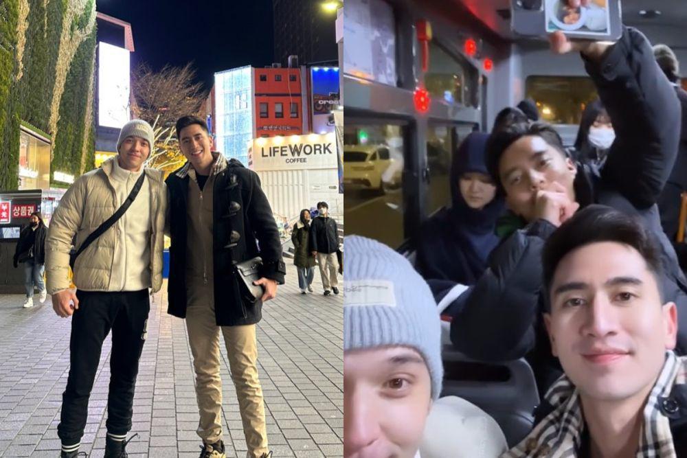 7 Potret Verrell di Korea Bareng Stefan William, Bertemu Boy William!