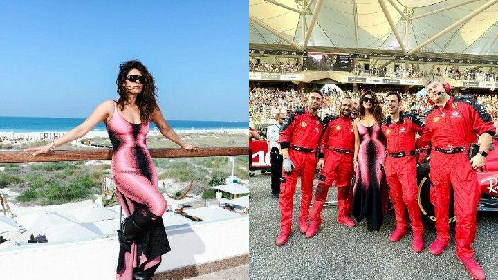 7 Potret Seru Priyanka Chopra Jonas Nonton Formula 1 di Abu Dhabi