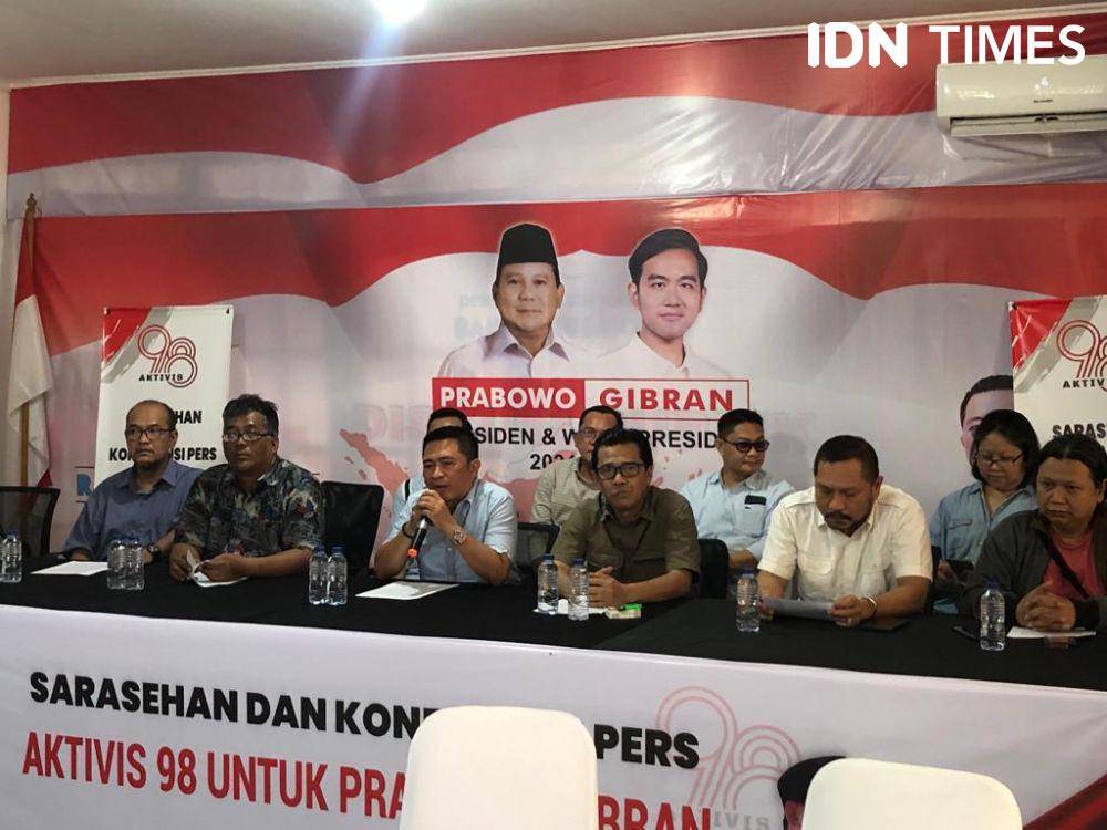 Deklarasi dukungan Aktivis 98 untuk Prabowo-Gibran di Jakarta Timur (IDN Times/Yosafat Diva Bayu Wisesa)