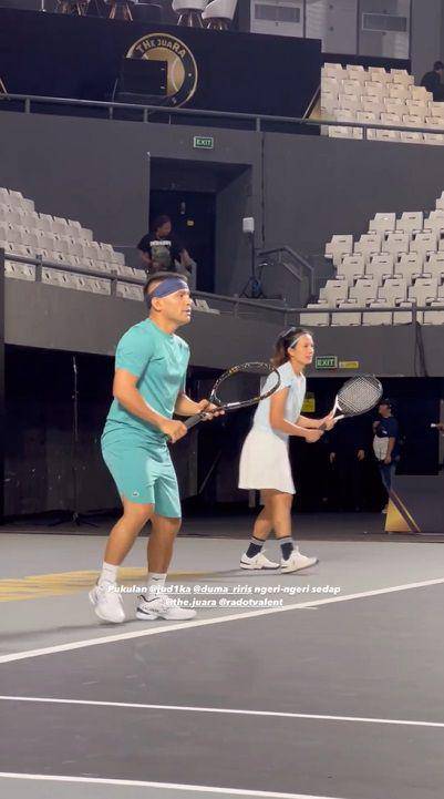 potret Judika dan Duma jajal lapangan sebelum tanding The Juara (instagram.com/jebreeetmedia)
