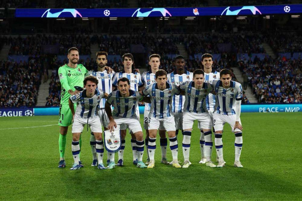 Real Sociedad jelang laga lawan Salzburg di Liga Champions. (twitter.com/realsociedad)
