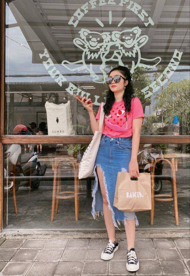 Outfit pink Febby Rastanty (Instagram.com/febbyrastanty)