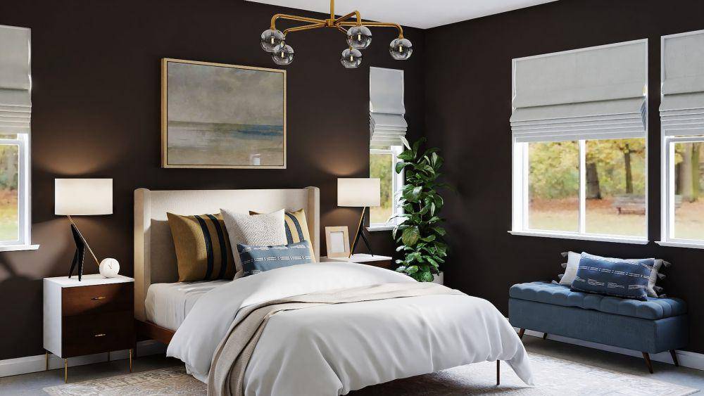 Inspirasi warna earth tone pada dinding kamar tidur (unsplash.com/spacejoy)