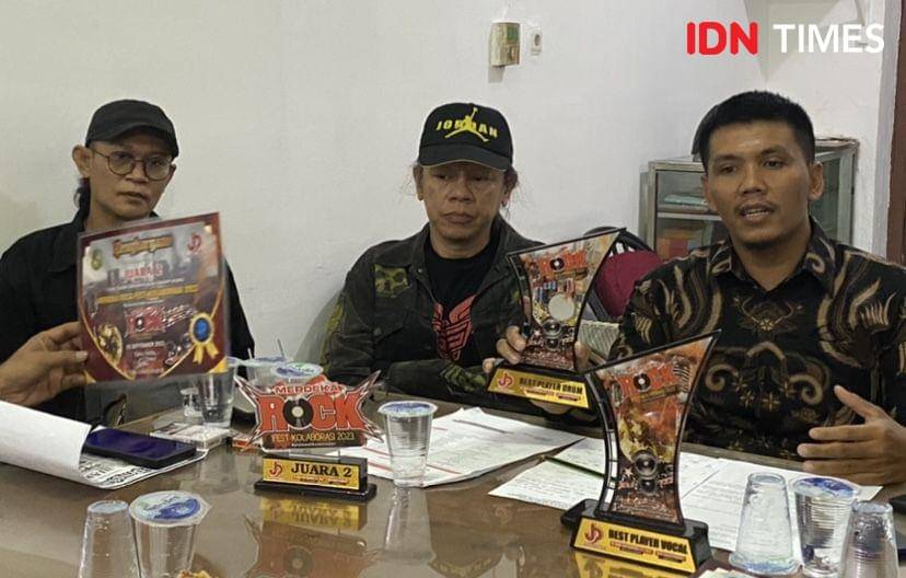 Konprensi pers Musisi Rock bersama LBH Medan (IDN Times/Indah Permata Sari)
