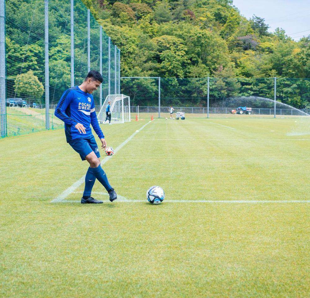 Muhammad Fadila Akbar saat latihan di Jepang (instagram.com/ legob061_sportmedia)