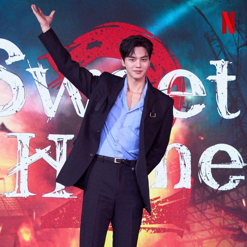 Song Kang di press conference (instagram.com/ netflixkr)