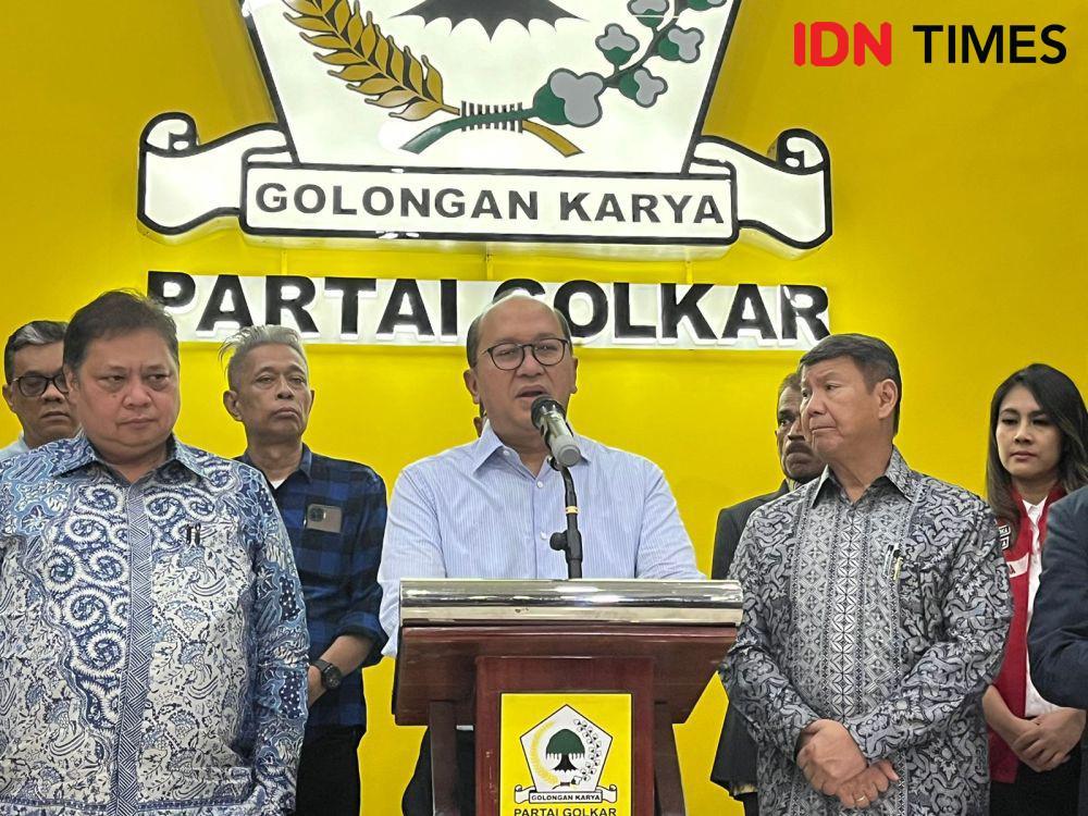 Ketua TKN Prabowo-Gibran, Rosan Roeslani di Kantor DPP Golkar Jakarta (IDN Times/Margith Juita Damanik)
