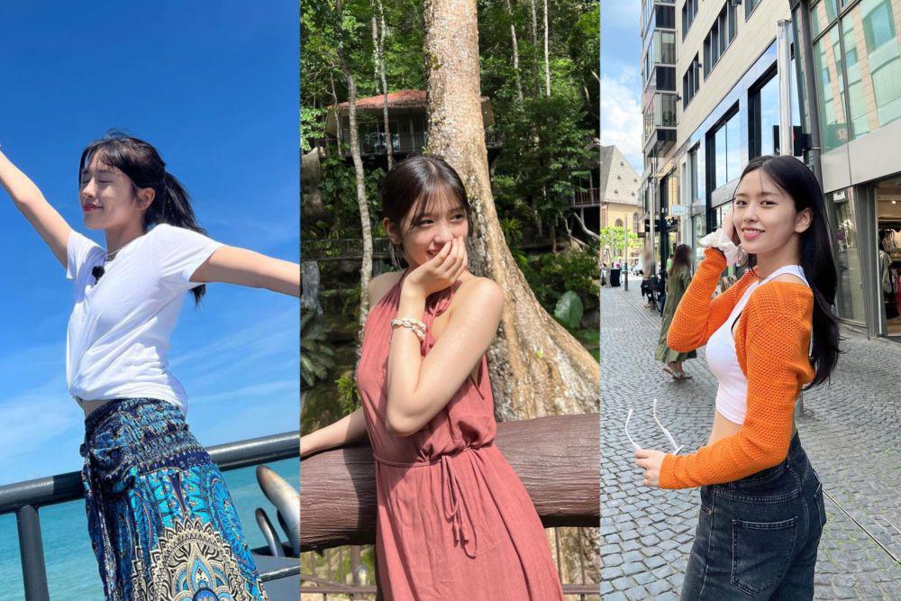7 Inspirasi Outfit Liburan ala Yujin IVE, Didominasi Warna Cerah!