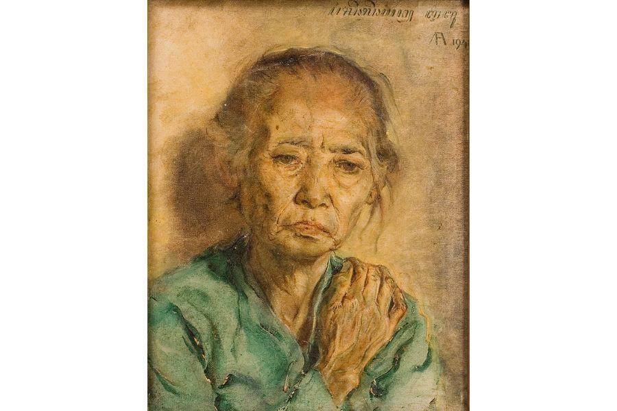ilustrasi lukisan Ibu Affandi (dok. Kemendikbud)
