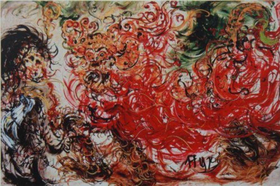 ilustrasi lukisan Red Barong dan Rangda (dok. ArchiveIVAA)