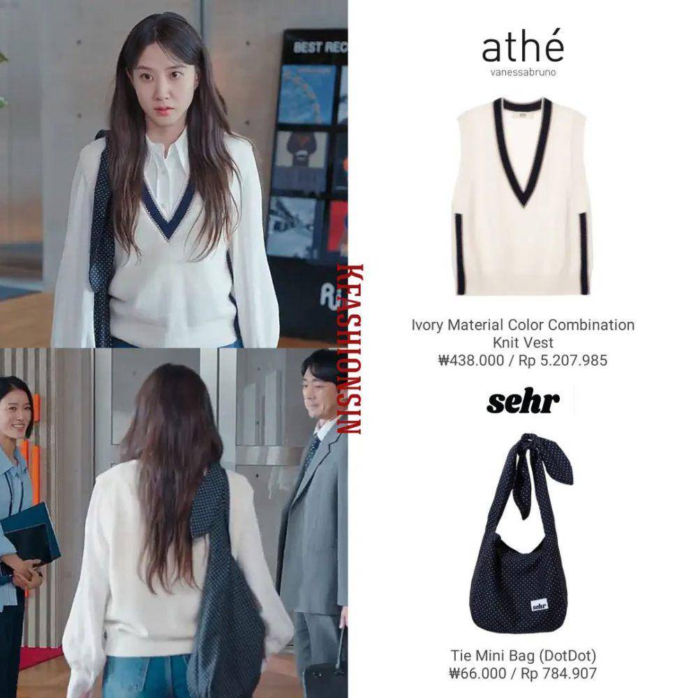 harga outfit Park Eun Bin di Drama Castaway Diva (instagram.com/kfashionsin)