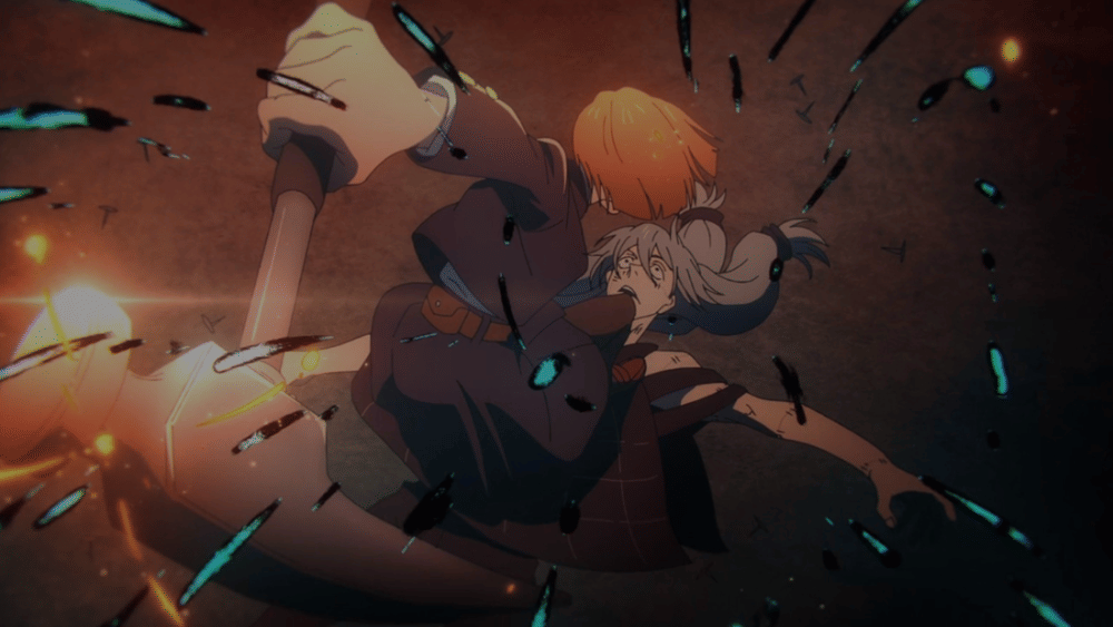 Nobara menggunakan Resonance kepada Mahito (dok. MAPPA/ Jujutsu Kaisen Season 2)