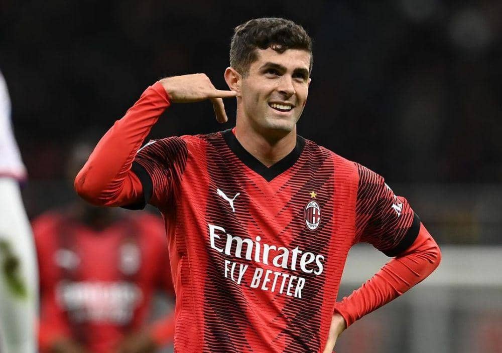 Christian Pulisic saat memperkuat AC Milan di Serie A. (instagram.com/cmpulisic)