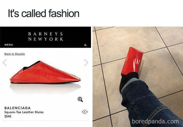 Sepatu unik dari Balenciaga (boredpanda.com)