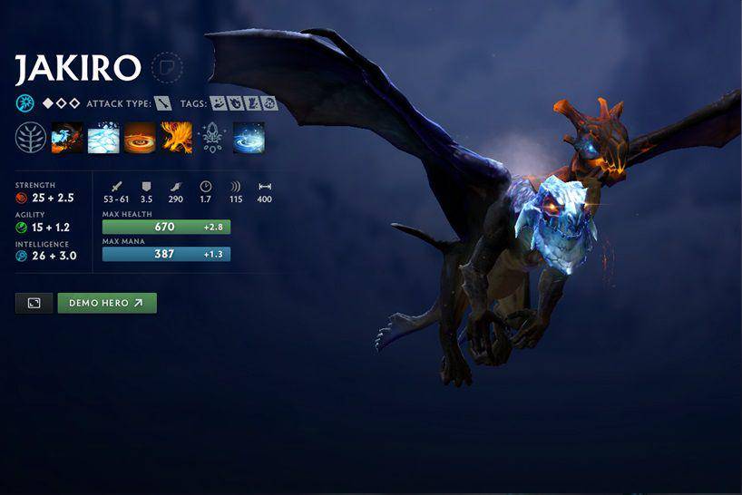 Hero Jakiro (dok. Valve/Dota 2)