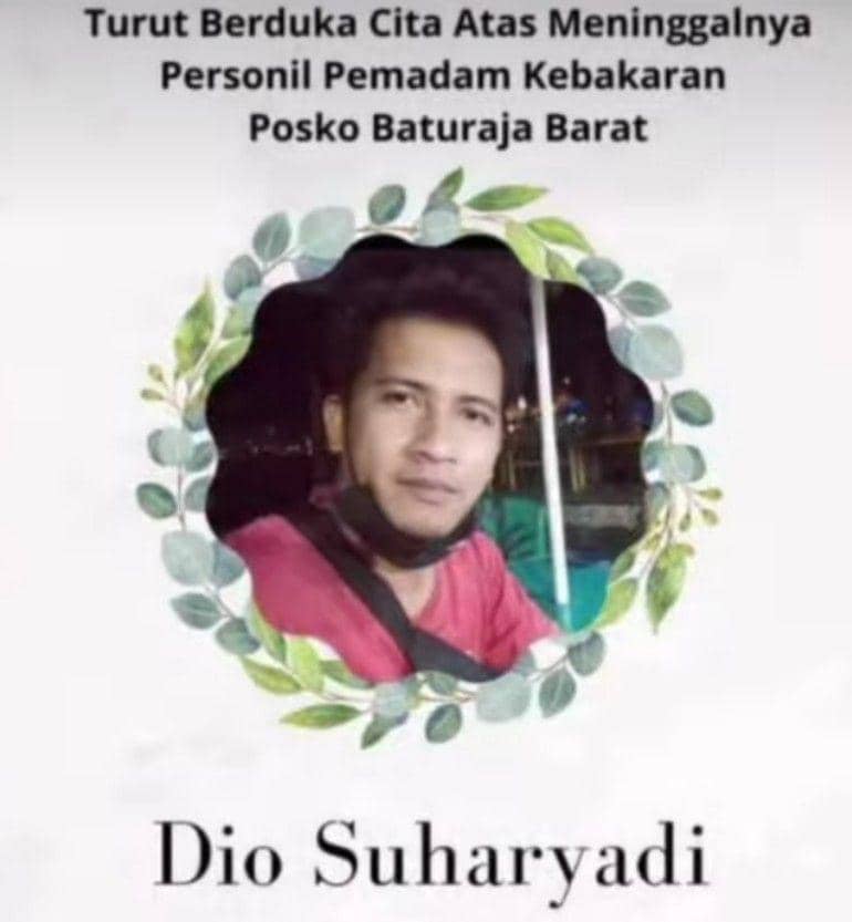 (Petugas Damkar OKU, Dio Suharyadi yang gugur saat bertugas) IDN Times/istimewa