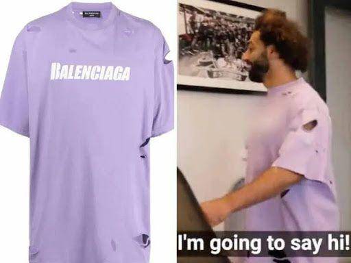 Mohamed Salah saat bertemu Wataru Endo (dok. Thic Accent))
