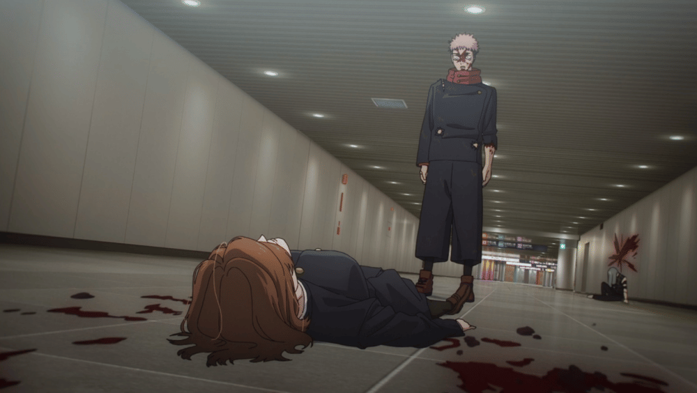 Nobara tak sadarkan diri (dok. MAPPA/ Jujutsu Kaisen Season 2)