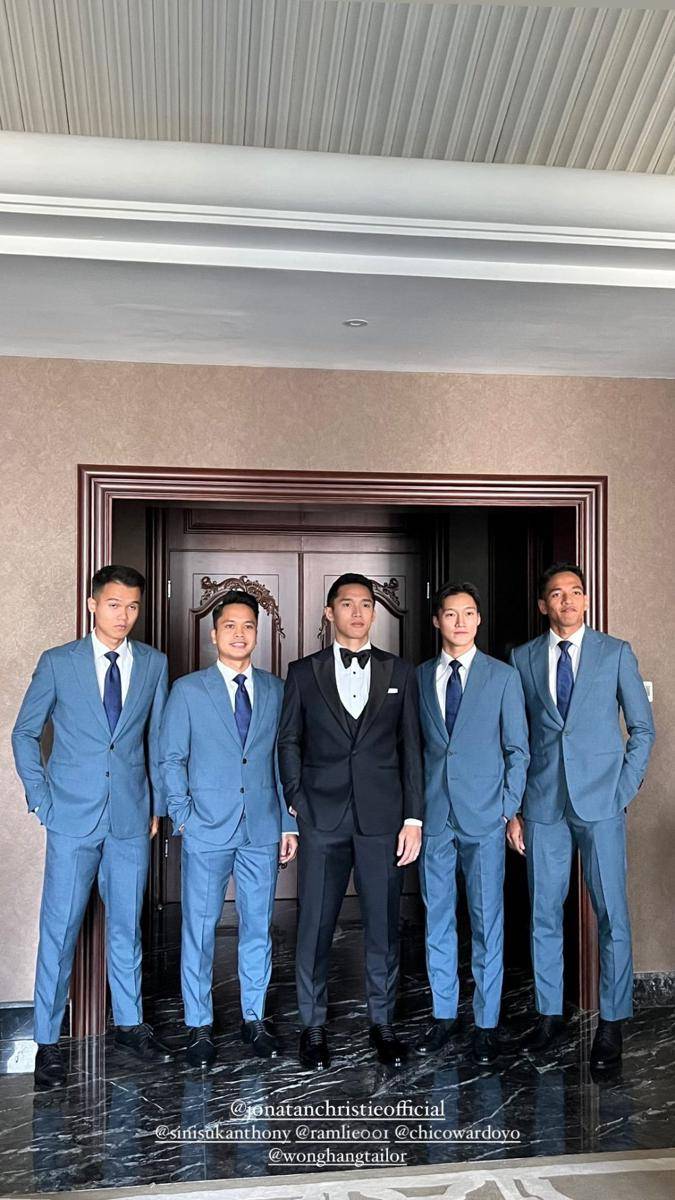 atlet di pernikahan Jojo dan Shanju (Instagram.com/jonathanwongso)