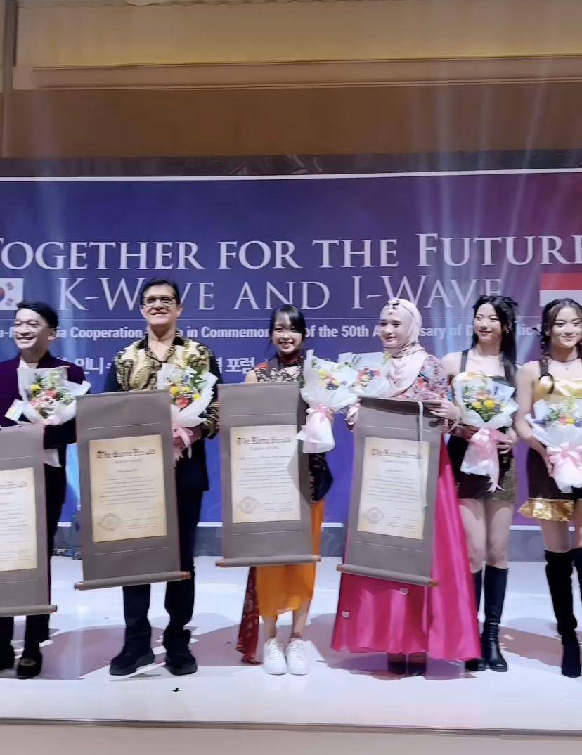 Inara Rusli di acara 50 Tahun Hubungan Diplomatik Persahabatan Indonesia dan Korea Selatan (instagram.com/mommy_starla)