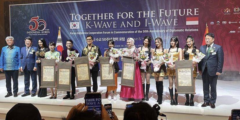 Inara Rusli di acara 50 Tahun Hubungan Diplomatik Persahabatan Indonesia dan Korea Selatan (instagram.com/starbeofficial)