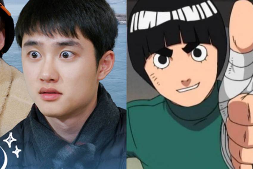 potret perbandingan idol KPop dan tokoh Naruto (twitter.com/proro_kyungie12 | naruto.fandom.com)
