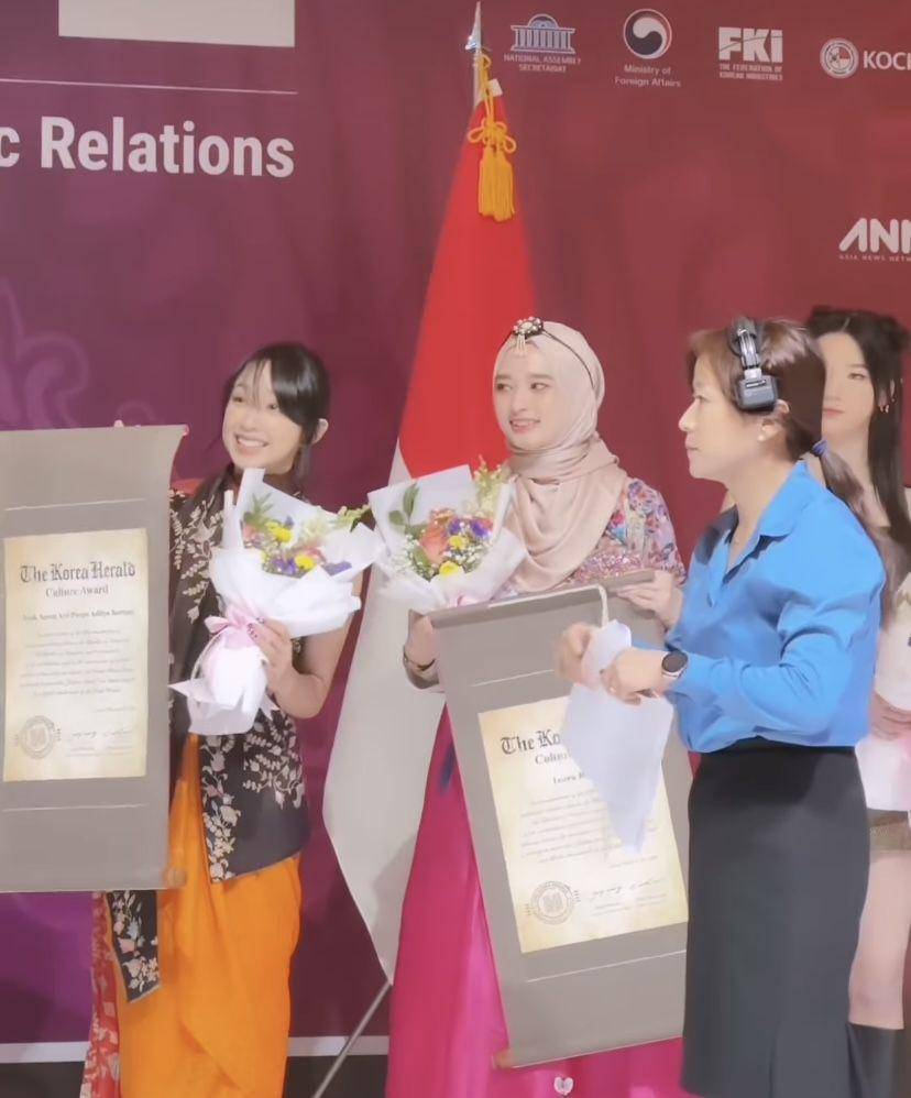 Inara Rusli di acara 50 Tahun Hubungan Diplomatik Persahabatan Indonesia dan Korea Selatan (instagram.com/mommy_starla)