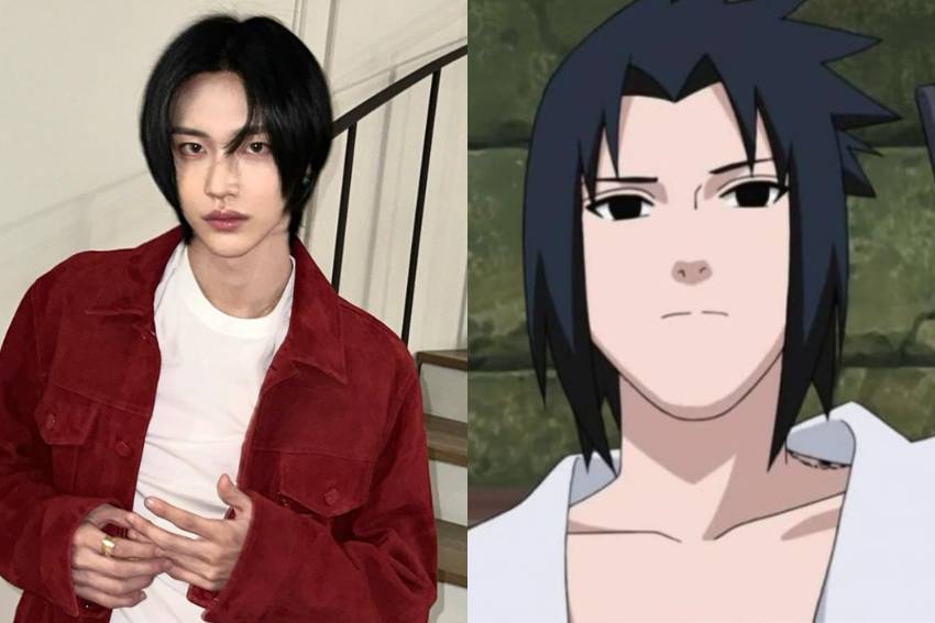 potret perbandingan idol KPop dan tokoh Naruto (naruto.fandom.com | instagram.com/riize_official)
