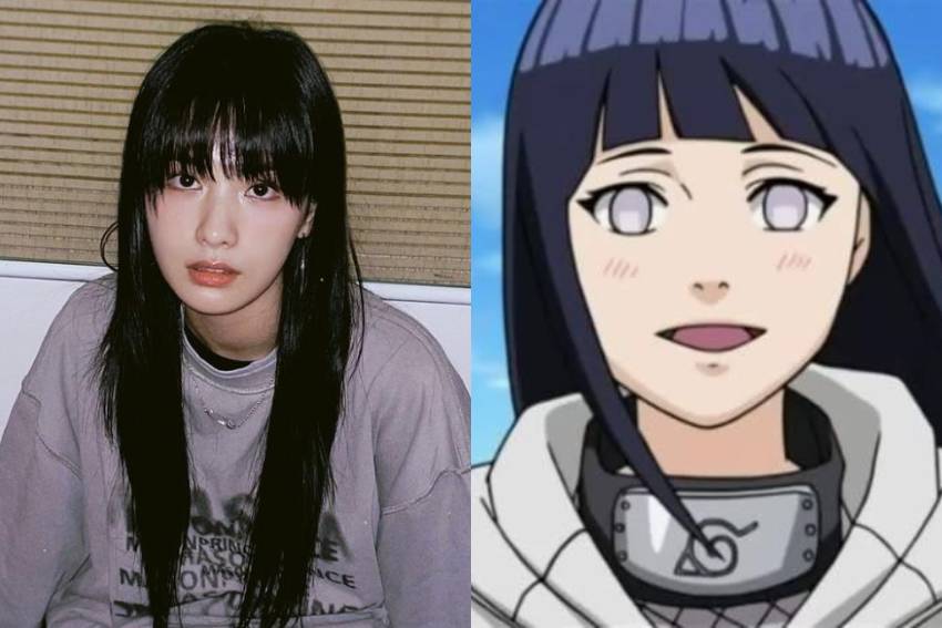 potret perbandingan idol KPop dan tokoh Naruto (instagram.com/jin_a_nana | naruto.fandom.com)