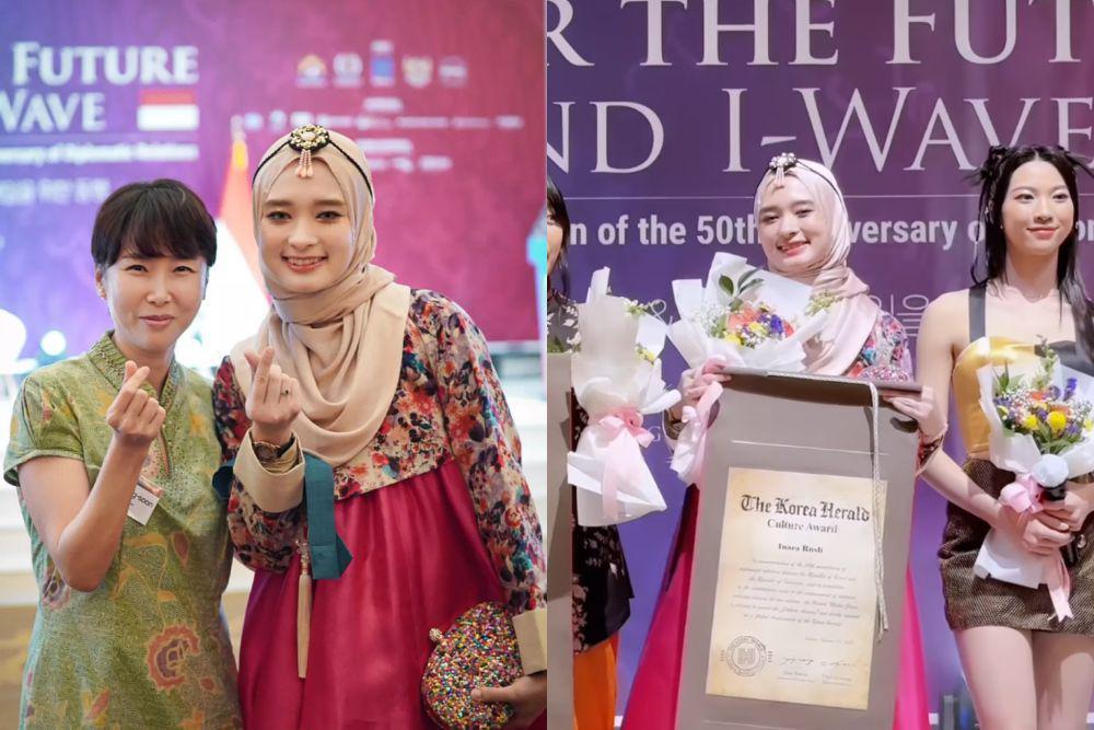 7 Momen Inara Rusli Pakai Hanbok di Acara Diplomatik Indonesia Korea