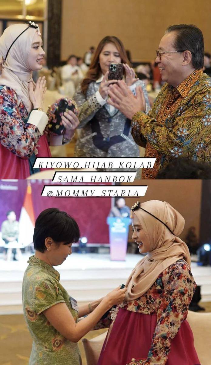 Inara Rusli di acara 50 Tahun Hubungan Diplomatik Persahabatan Indonesia dan Korea Selatan (instagram.com/mommy_starla)